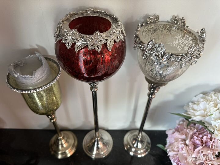 Интерьерные подсвечники 3 шт