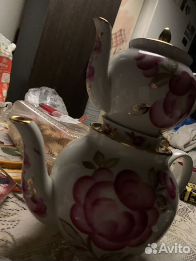 Набор фарфоровых чайниковСоветский фарфор
