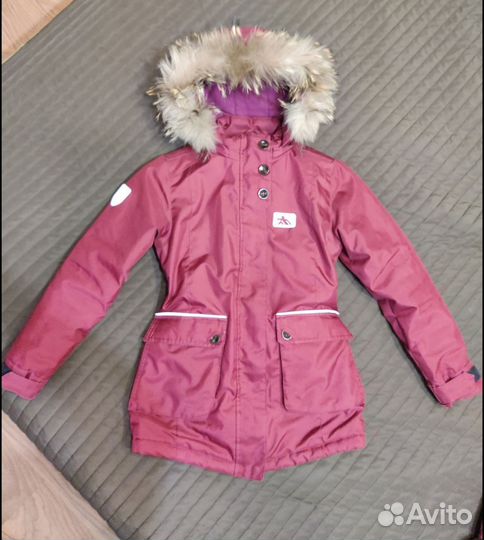 Зимний костюм(парка,брюки,краги) 134-140 см