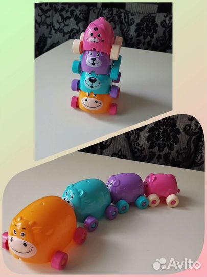 Игрушки. Пирамидка. Неваляшка. Руль