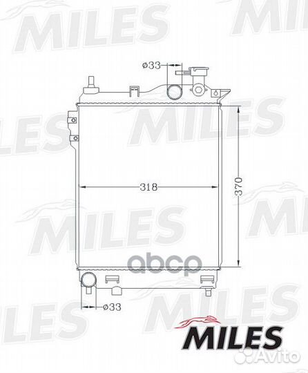 Радиатор hyundai getz 02- 1.1/1.3/1.4/1.6 MT