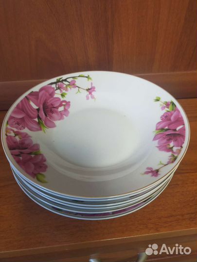 Тарелка глубокая 20 см 6 штук