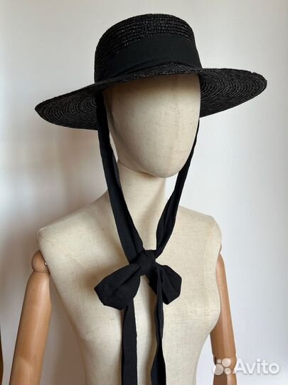 Шляпа женская соломенная