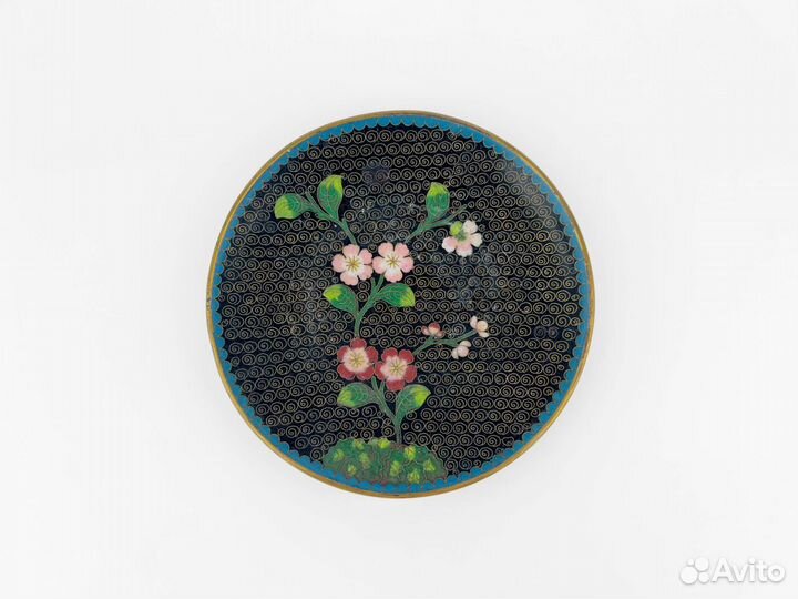 Антикварная тарелочка, Китай, позолота, 1920-60 гг