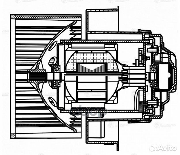 Э/вентилятор отоп. для а/м Renault Arkana