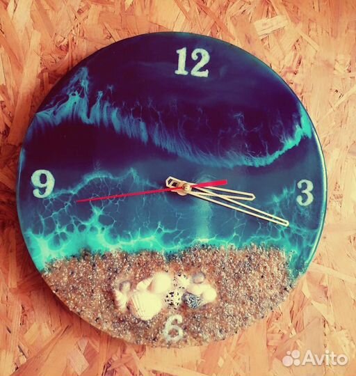 Эпоксидная смола часы