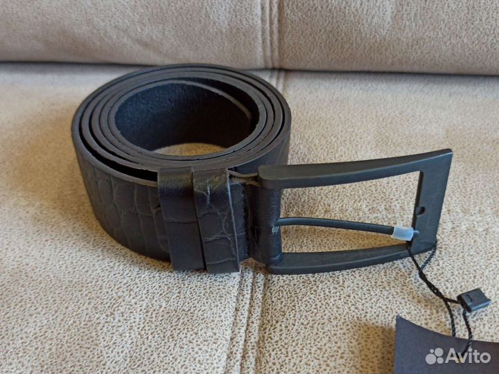 Ремень мужской натуральная кожа 125*4см