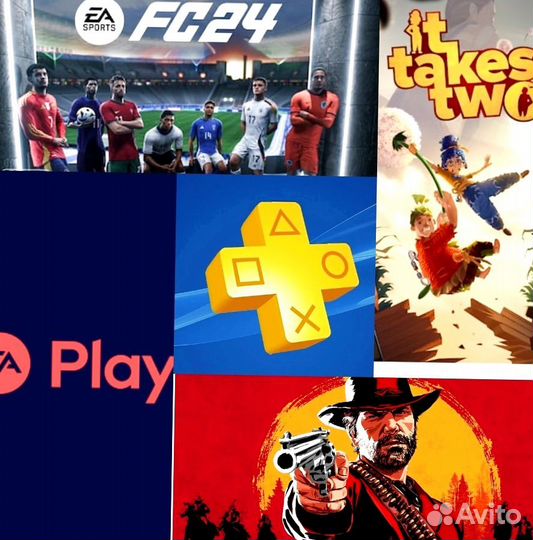 Подписки для ps4-5 пс плюс Любые игры месяц Witche