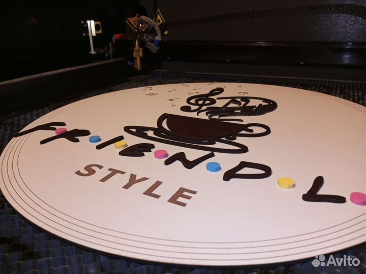 Лазерная резка фанеры, оргстекла и др