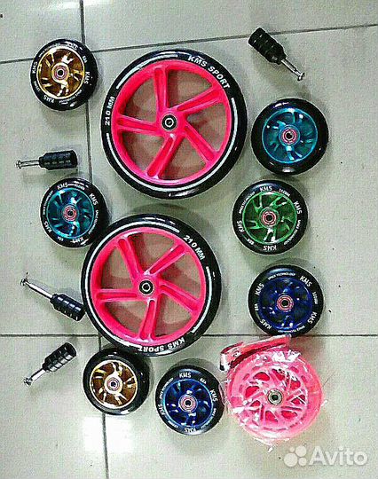 Пэги, колеса к самокатам