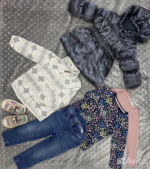 Детские вещи на девочку пакет 86 92