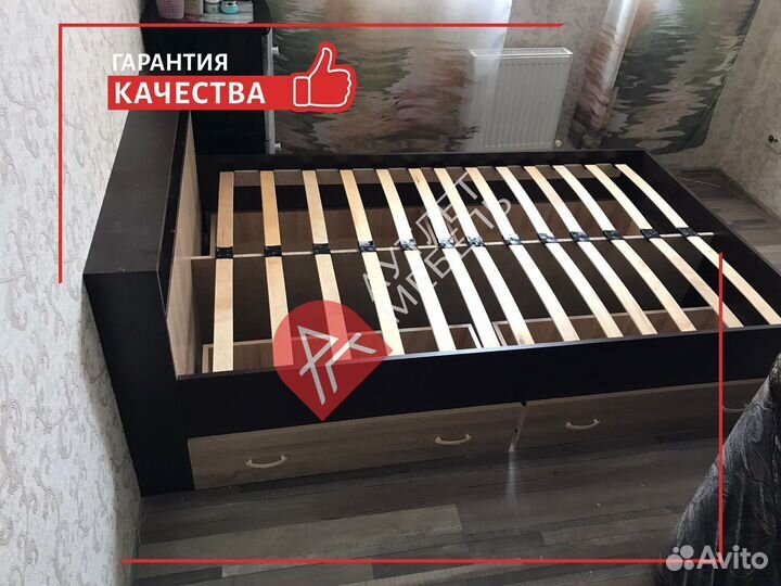 Кровать 120х200 с ящиками