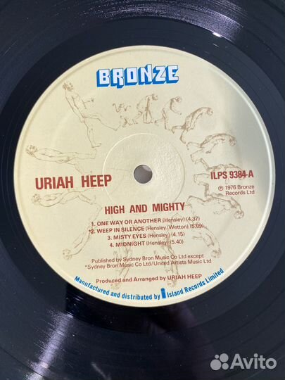Uriah Heep High and Mighty lp UK