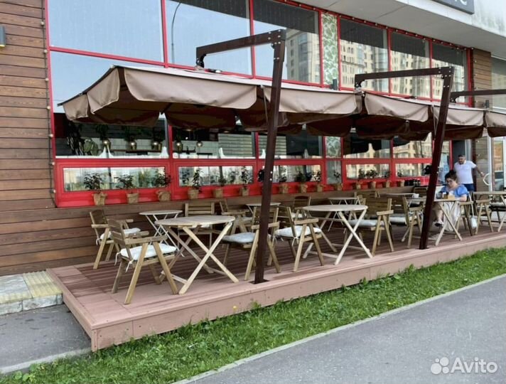 Уличные зонты для летнего кафе и ресторана