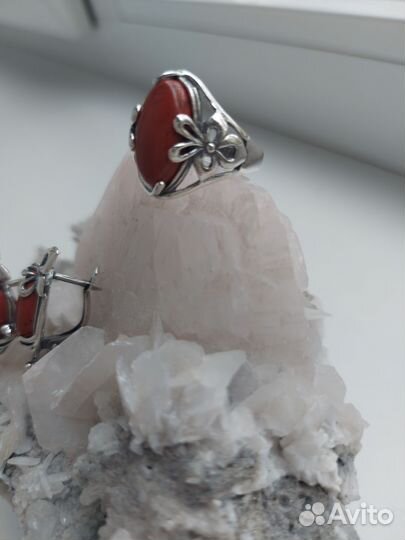 Комплект украшений с яшмой