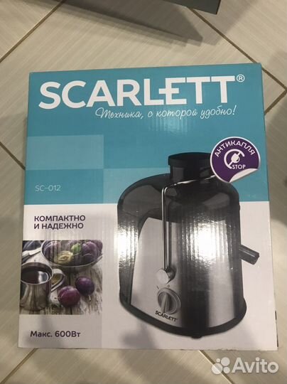 Соковыжималка scarlett новая