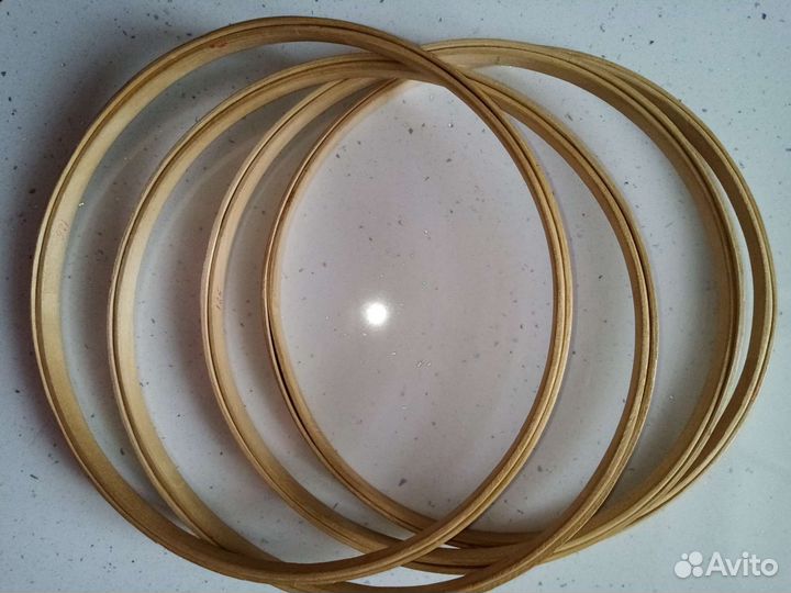 Пяльца для вышивания деревянные и каучуковые