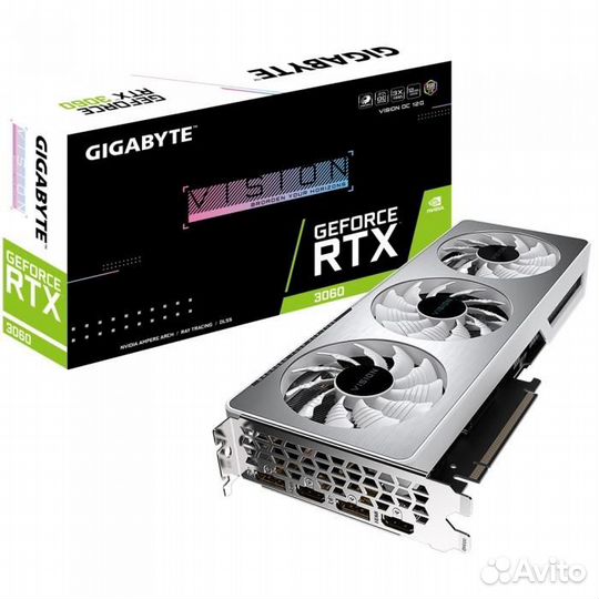 Видеокарта Gigabyte GeForce RTX 3060 vision OC LHR