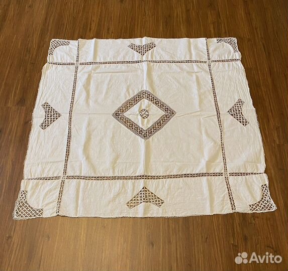 Скатерть винтажная лен