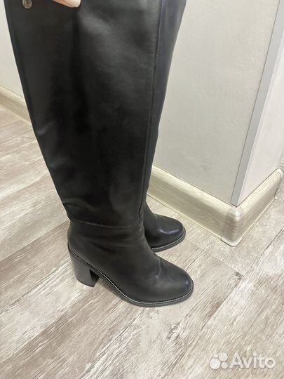 Сапоги женские натуральная кожа 37