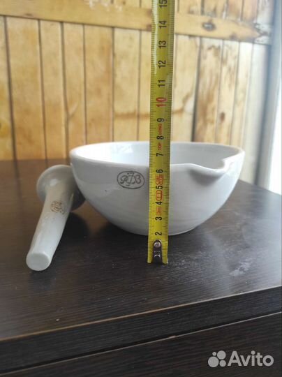 Ступка фарфоровая с пестиком СССР
