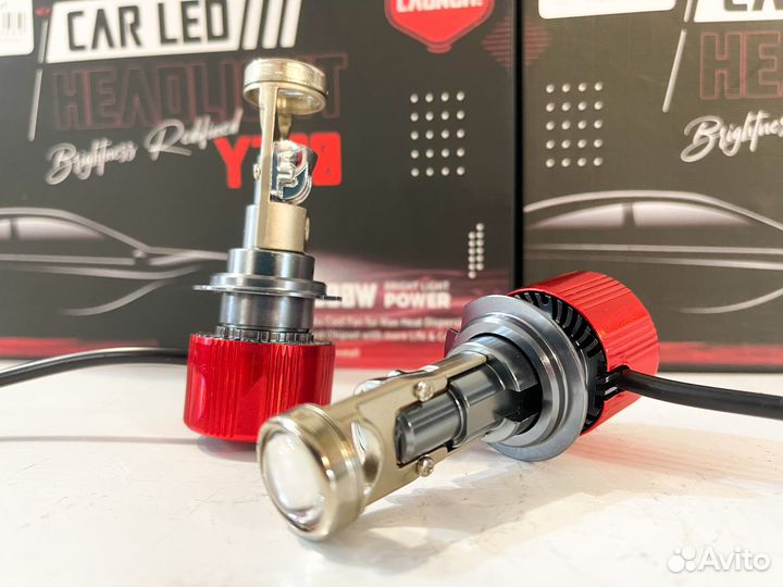 Светодиодные лампы led с линзой H7 H11 H4 HB3 HB4