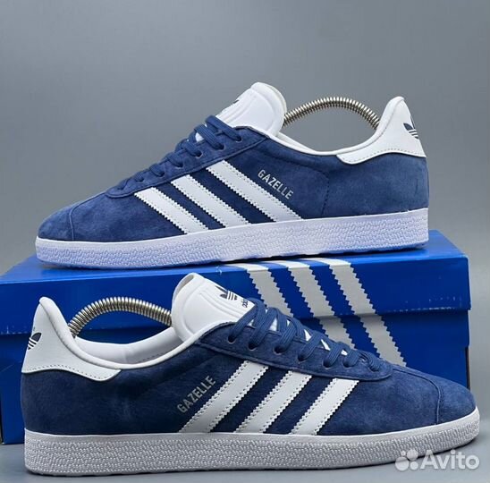 Синие кеды Adidas Gazelle