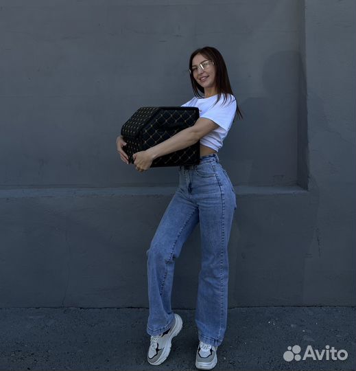 Сумка в багажник 48*30*28 см Золотисто-черная