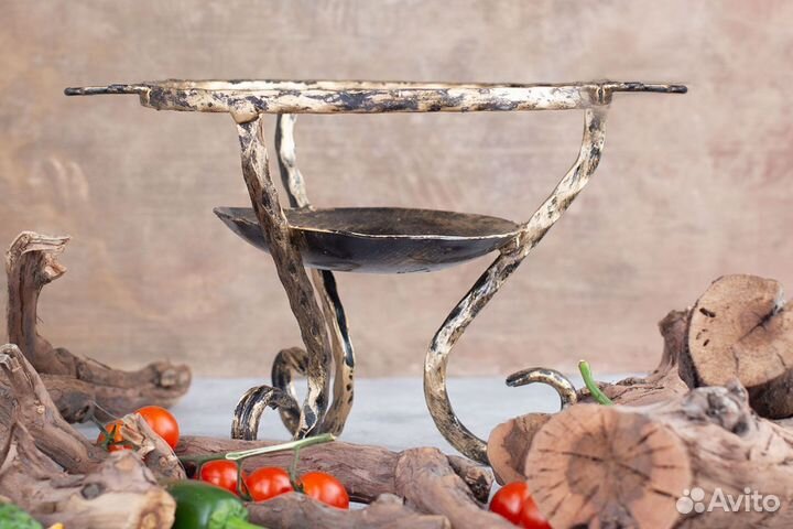 Садж чугунный 60 см на кованой подставке Азербайдж