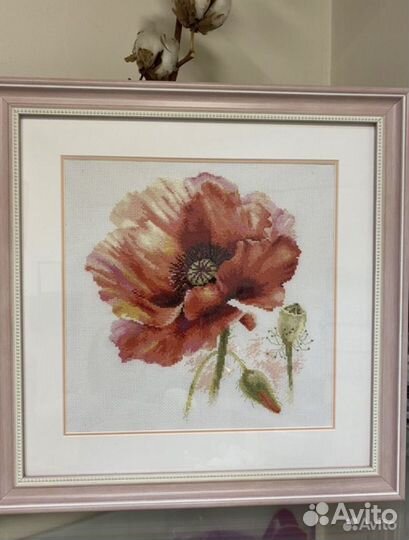 Картина вышитая крестом ручная работа