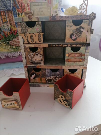 Комод для куклы, для рукоделия, для мелочей