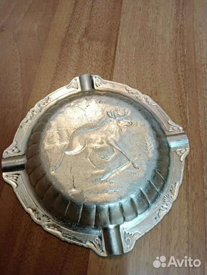 Пепельница металл СССР алюминиевая