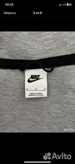 Кофта nike tech fleece
