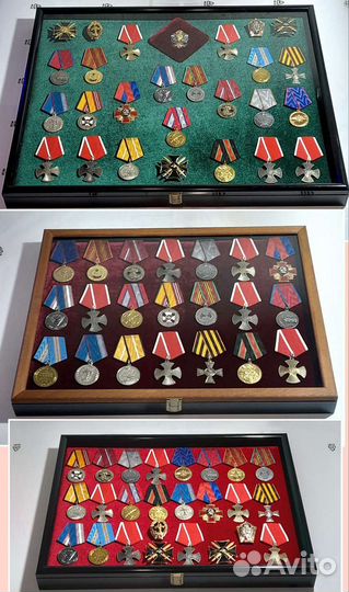 Витрины для орденов медалей значков, предметов