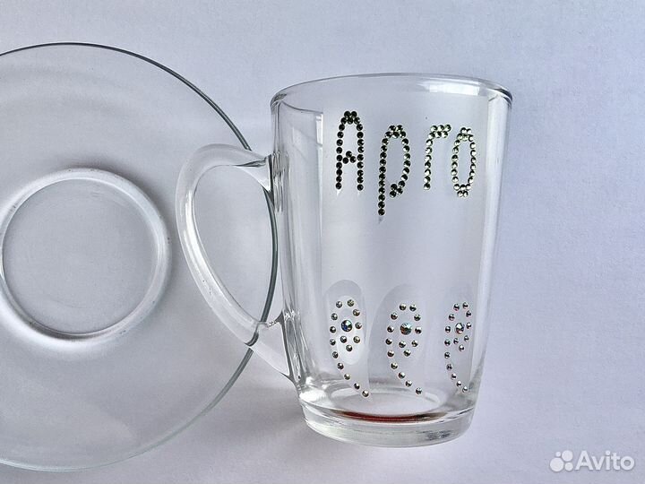 Чайная пара с кристаллами swarovski