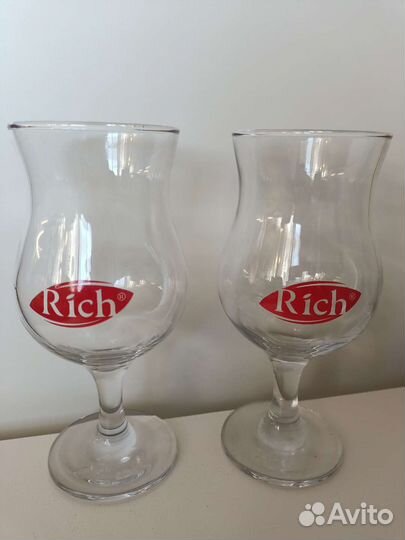 Бокалы, стаканы Rich, рич, новые 12 шт