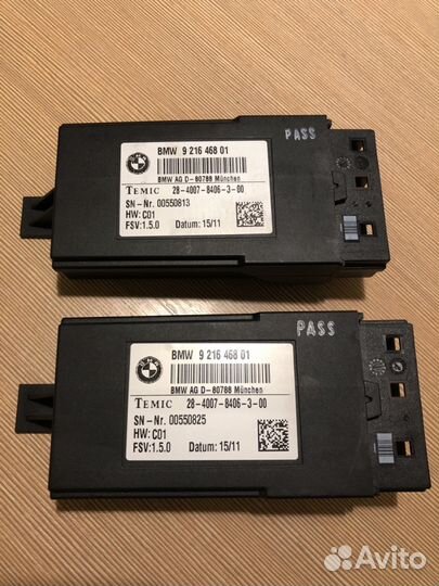 Модуль обогрева сидения BMW f серии