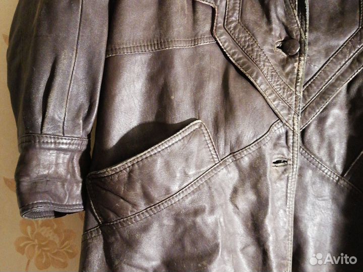 Куртка натуральная кожа на переделку 54рр