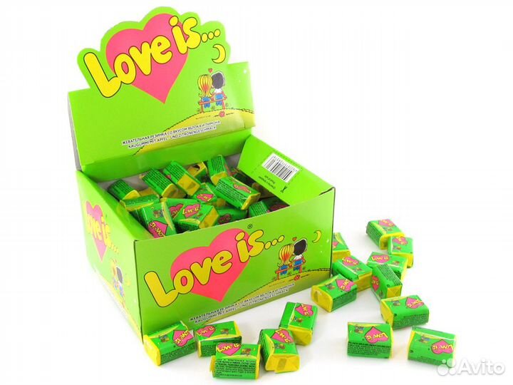 Жвачка Love is со вкусом Яблоко-Лимон