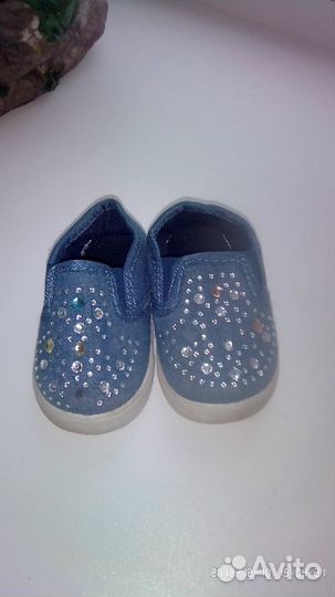 Джинсовые макасины