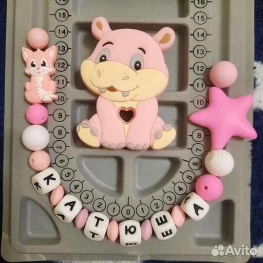 Держатели и силиконовые прорезыватели ручной работ