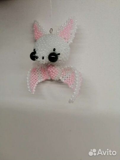 Амигуруми из бисера летучая мышь