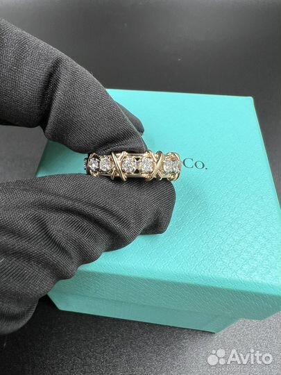 Кольцо Tiffany & Co Schlumberger Sixteen Stone Yel