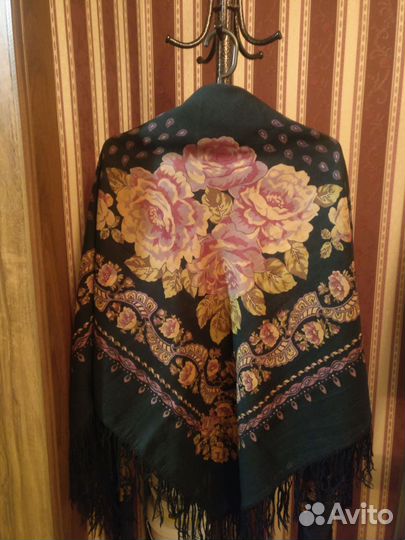 Павловопосадский платок шерсть