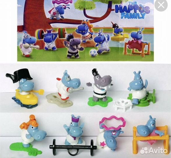 Серии бегемотов киндер сюрприз