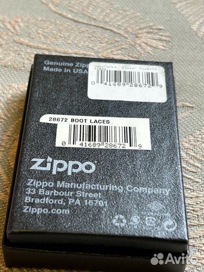 Зажигалка Zippo 28672 Boot Laces Toffee