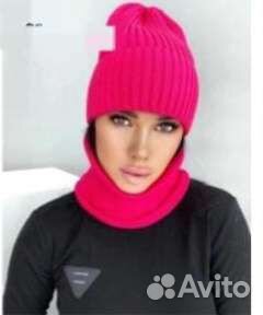 Комплект шапка и снуд