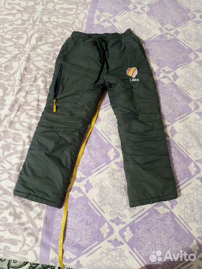 Зимние штаны для девочки 128- 134