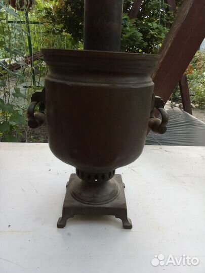 Самовар на дровах старинный