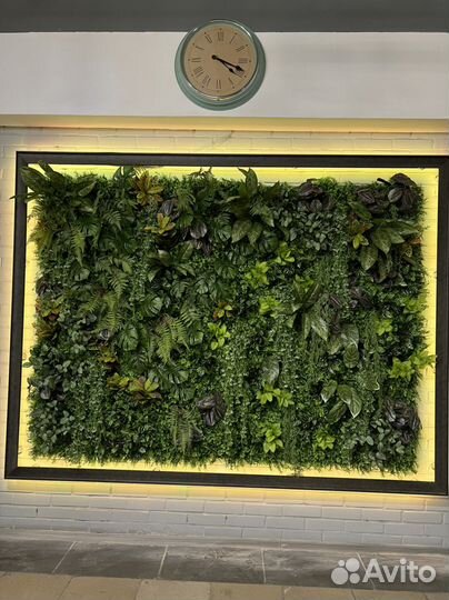 Фитостена из искусственных растений
